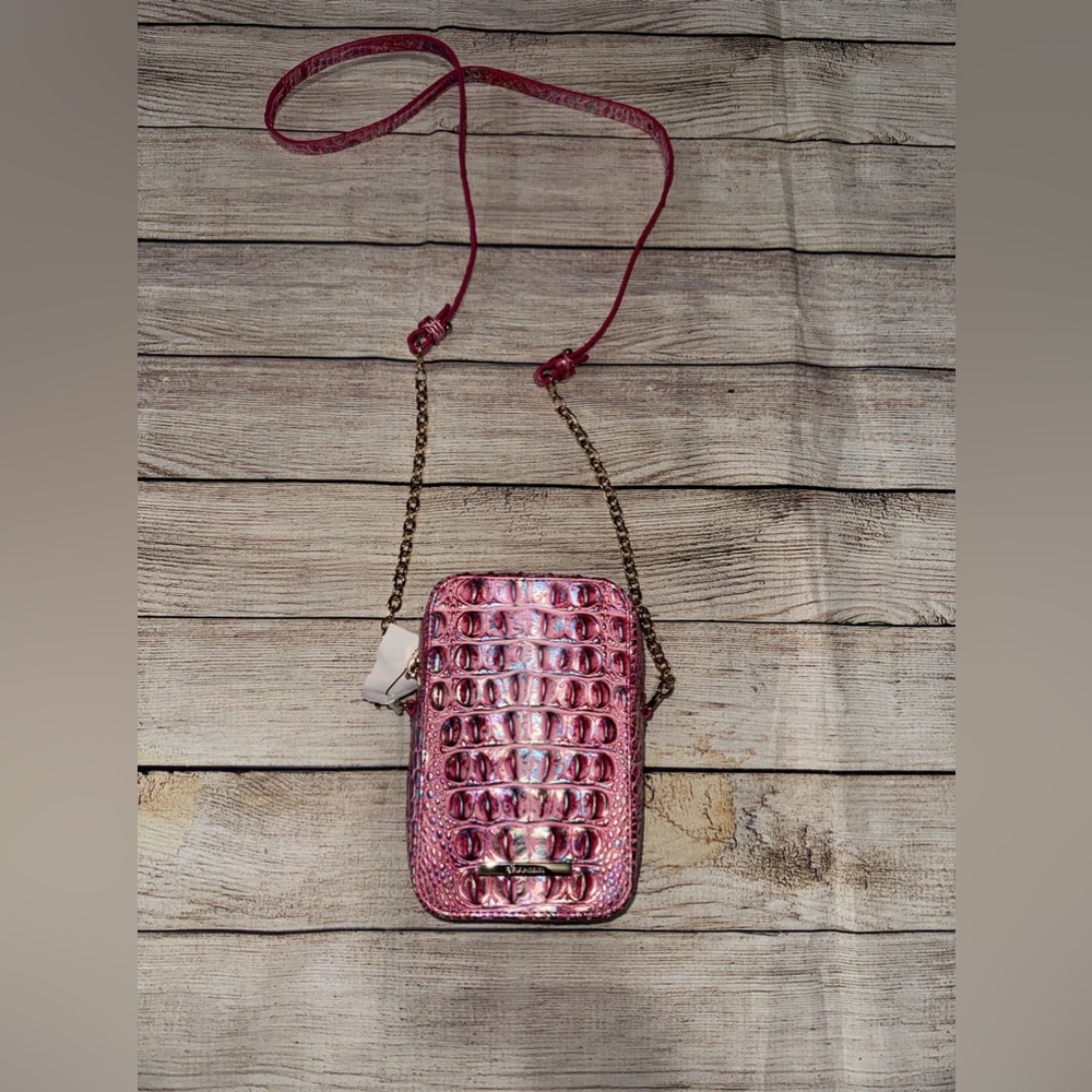 Brahmin Cassia Crossbody Magenta Wonderland Melbourne Leather